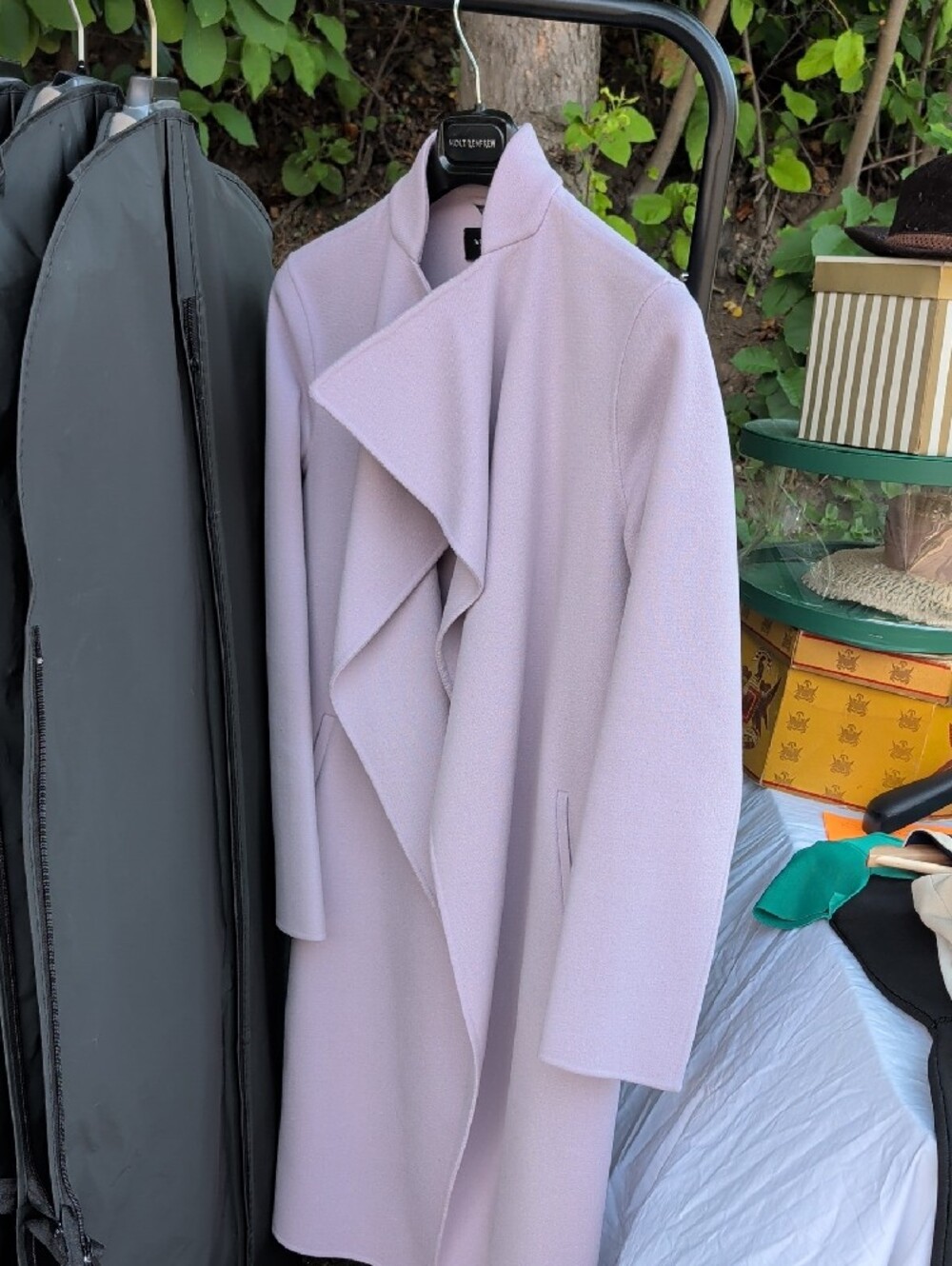 Mackage Leora Pastel Lavender Wool-Blend Coat - Picture 4 of 7